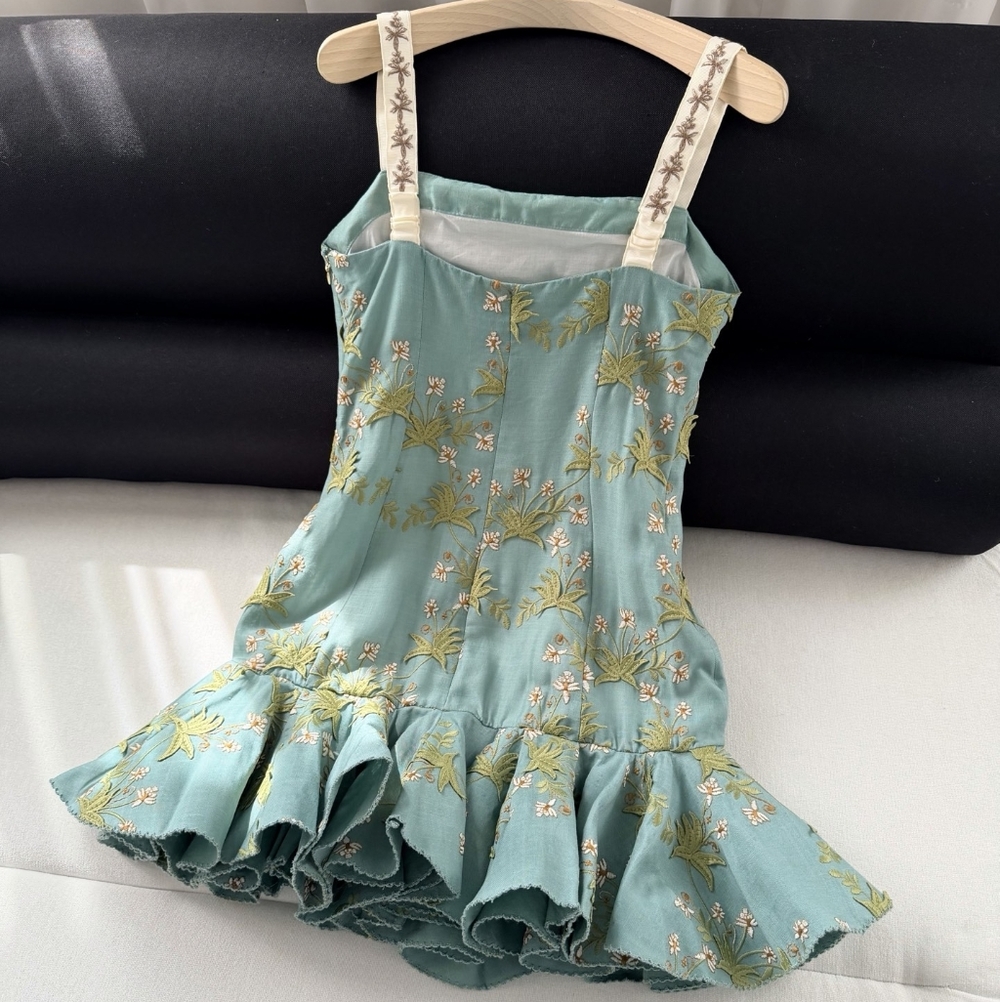 AGUA BY AGUA BENDITA Tumbao Orquidea embroidered mini dress - Picture 16 of 16